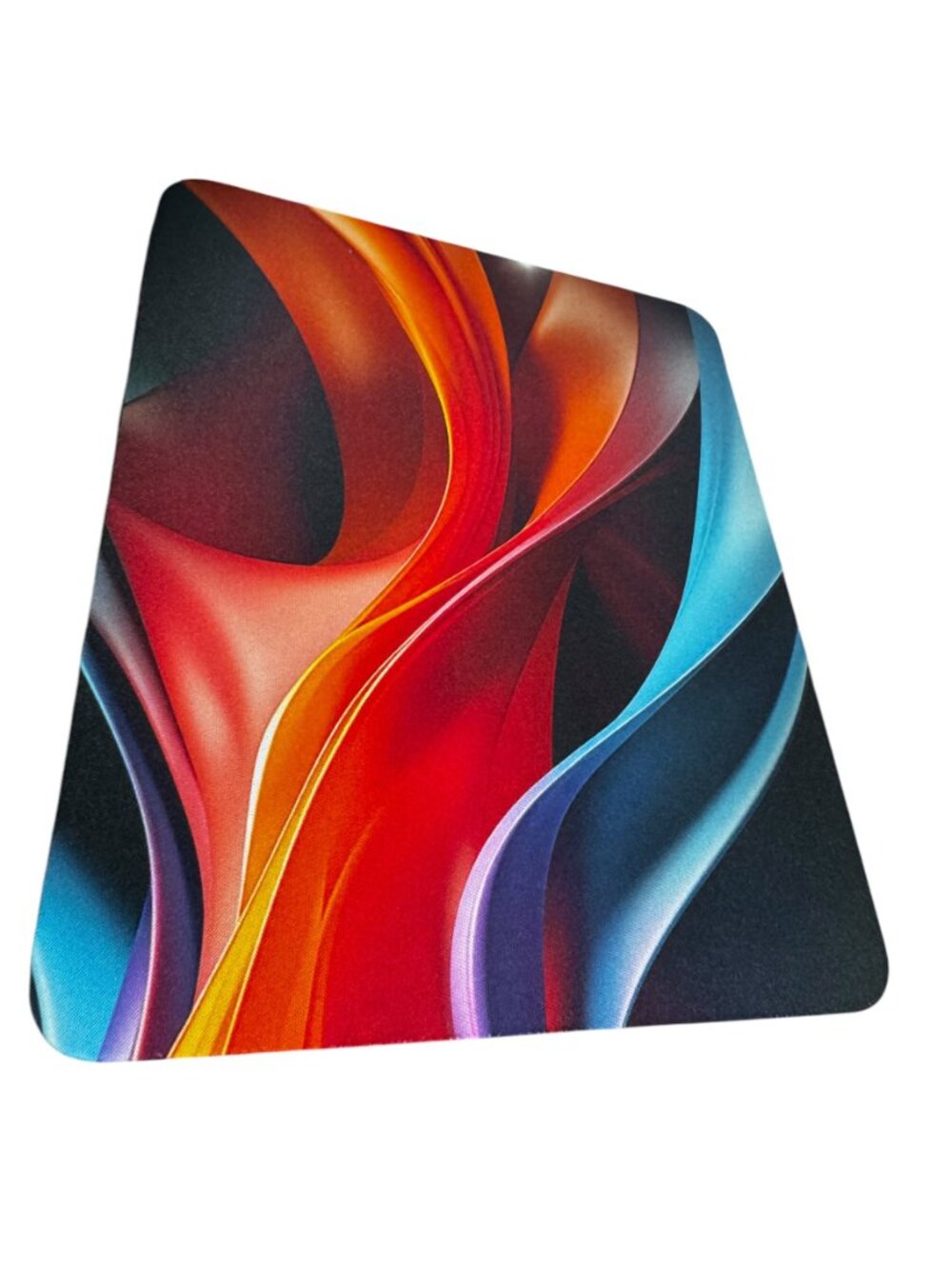 Abstract Wave Mouse Pad, Colorful Swirl Design - Picture 3 of 7